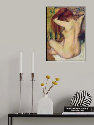 Woman Combing Her Hair