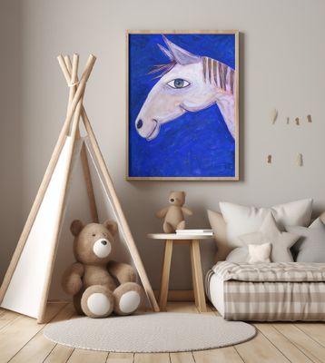 Dreaming of Horses Luminous Blue