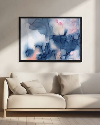 Fluid Blue And Pink Hues