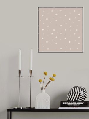 Spring Pastel Dots Pattern Beige