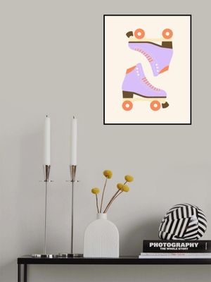 Lavender Retro Roller Skates