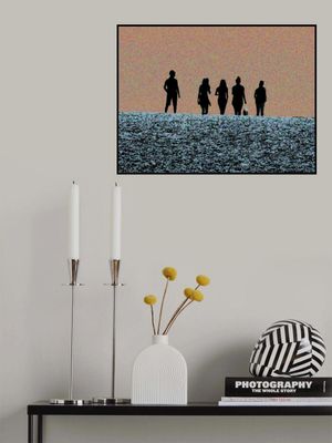 Five Silhouetted Figures