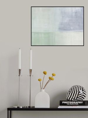 Pastel Painted Wall Upright Grey Green