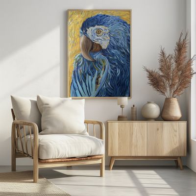 Vibrant Blue Macaw
