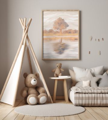 Sovereign Reflections of the Jackalberry Tree, Caprivi, Botswana