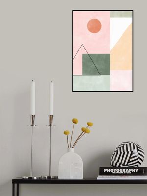 Pastel Tones With Minimalist Shapes