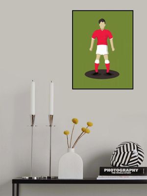 Soccer Player in a Red Jersey