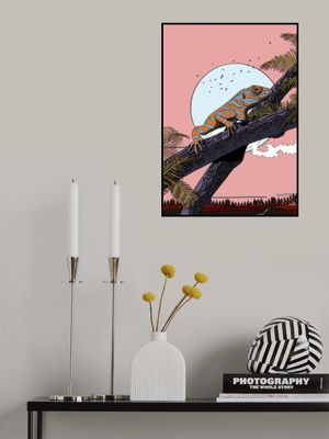 Colorful Lizard on a Branch