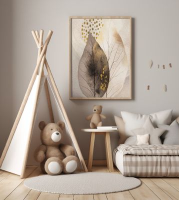 Leaves in Burnt Umber