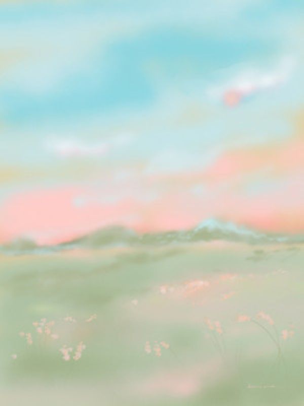 Dreamy Pastel Meadow