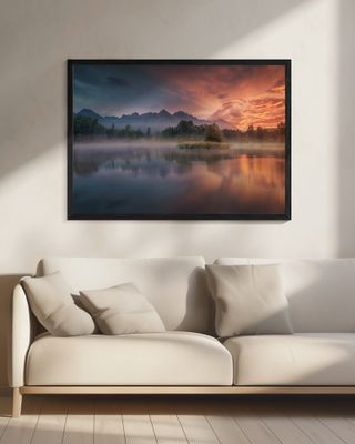 Daybreak by the lake