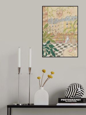 Antique Parisian Book Store Cat