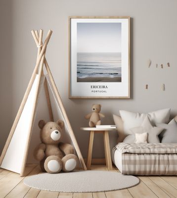 Ericeira waves Travel Poster