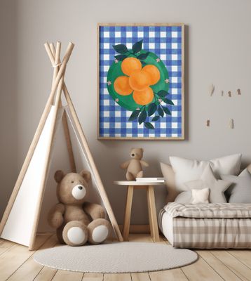 Checkered Citrus Charm