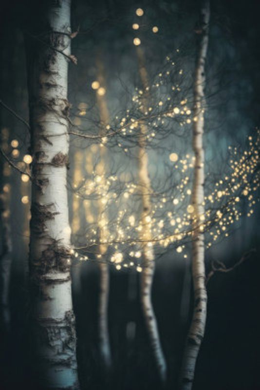Twinkling Birch Grove