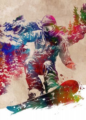 Sport Snowboard art