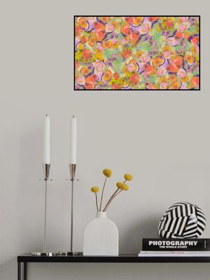 Repeatpattern Bouquethearts1tangerine