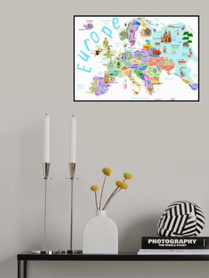 Illustrated Map of Europe by Map Illustrator Carla Daly