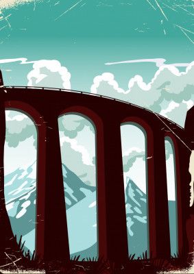 Majestic Mountains And Dynamic Clouds