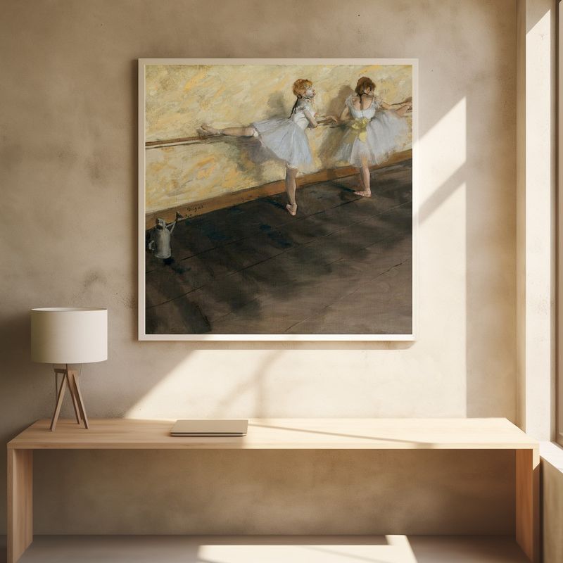 Dancers Practicing At the Barre