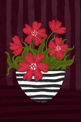 Striped Vase