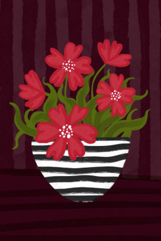 Striped Vase
