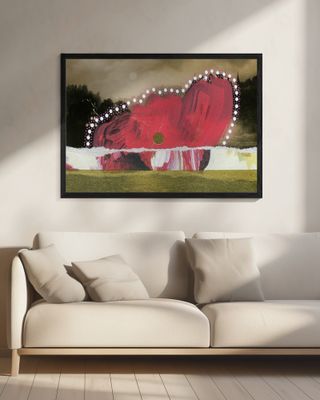 Abstract Red Bloom