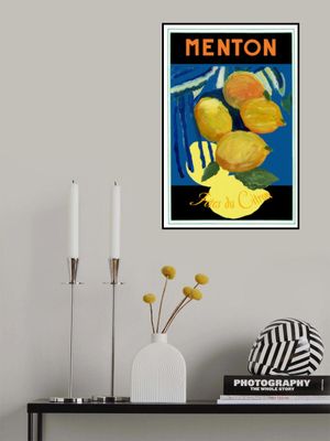 Lemons Menton Citrus Fruit Poster