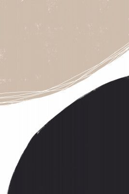 Beige And Black Organic Shapes