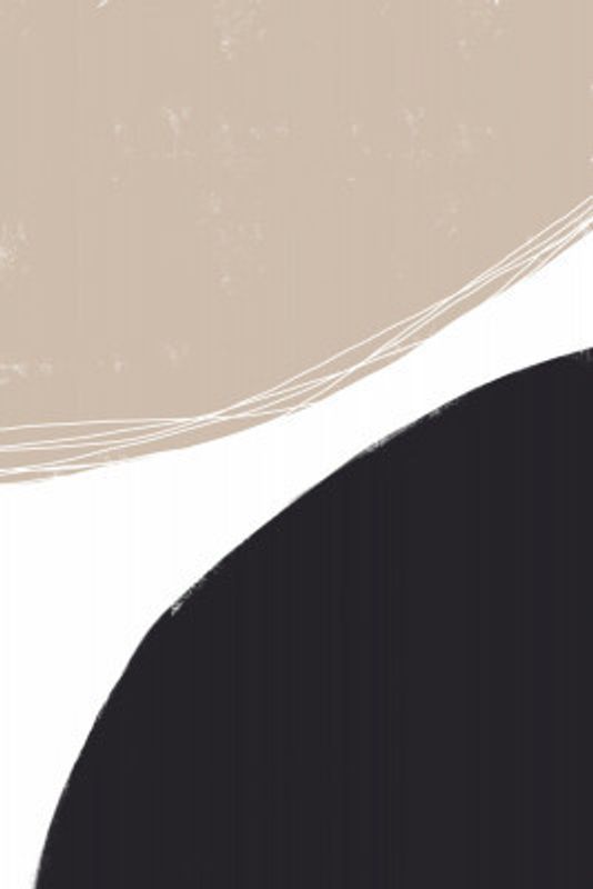 Beige And Black Organic Shapes