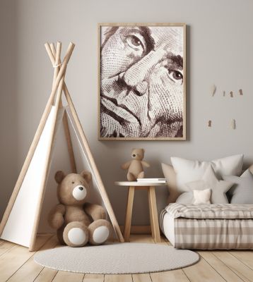 Dollar Bil Eyes Portrtait