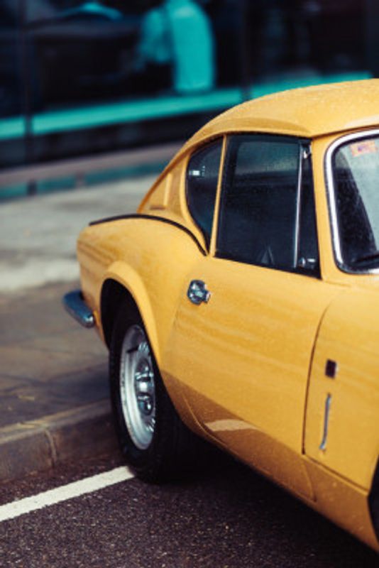 Vintage Yellow Car