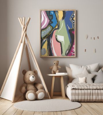 Colorful Abstract Bum