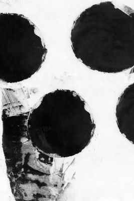 Black and White Abstract Dots 4