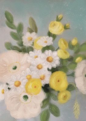 Painterly Pastel Bouquet
