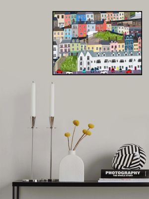 Beautiful Irish Town With colorful Houses