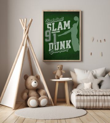 Slam Dunk Basketball Green