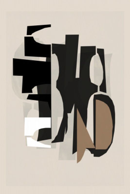 Black and White and Brown Relief 2