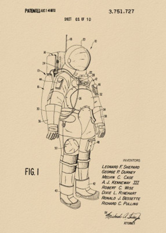 Space Suit Patent 1973