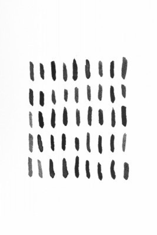 Vertical Black Brushstrokes