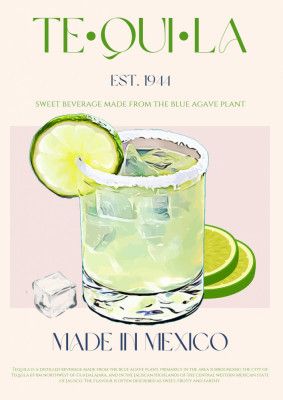 Tequila Drink With Lime And Ice