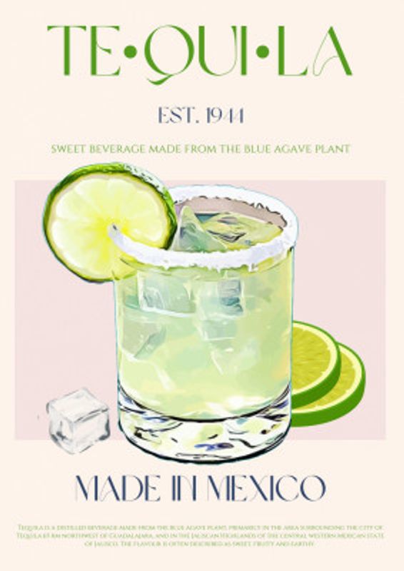 Tequila Drink With Lime And Ice