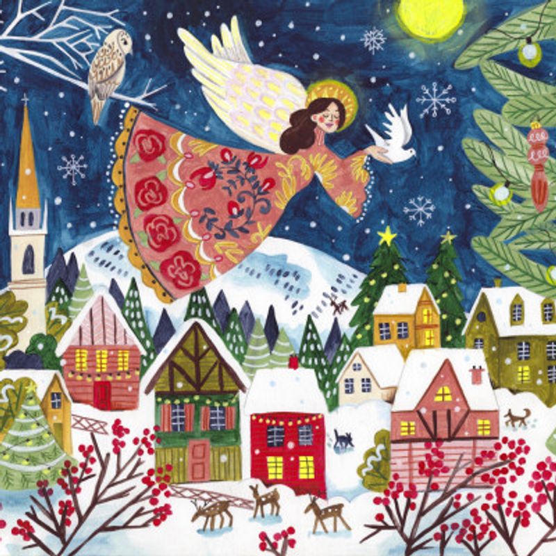 Angel of Peace square Christmas