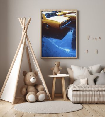 Yellow cabs (from the series "New York Blues")