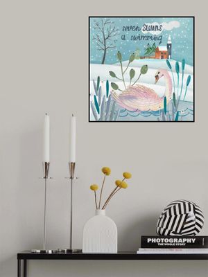 Seven swans a swimming