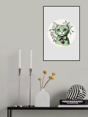 Winter Scenes: Holiday Cat With Bauble 1