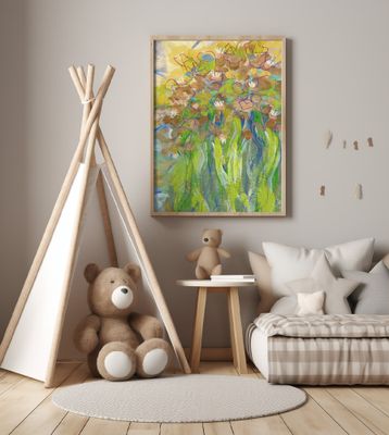 Floral Bouquet Freesias Butter Yellow