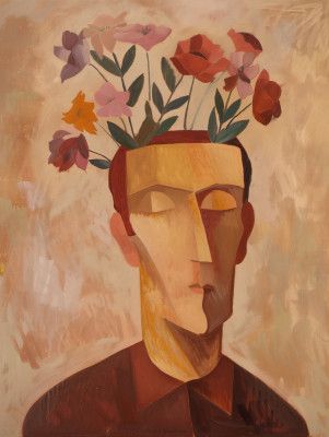 Man With Flowers