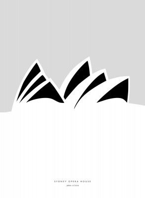 Minimal Sydney Opera House