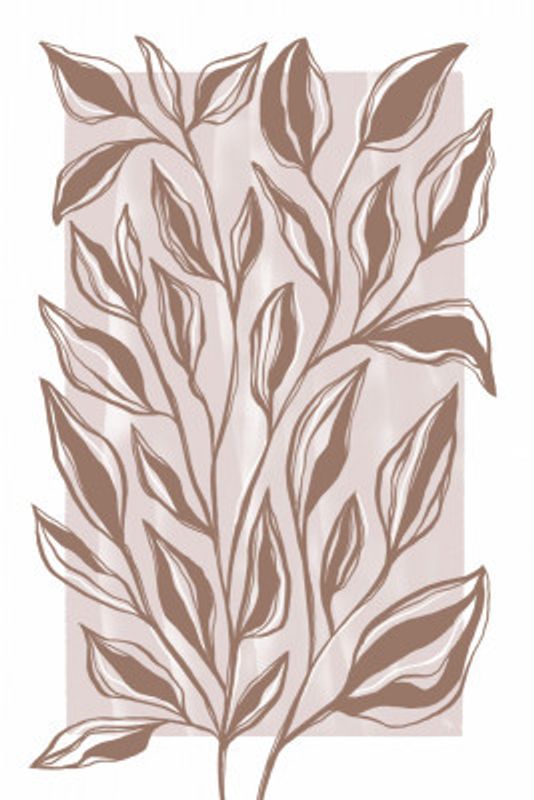 Brown Leaves Sketch